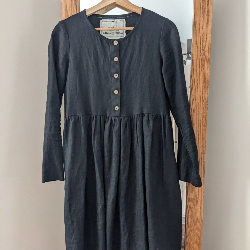 Black Linen Dress
